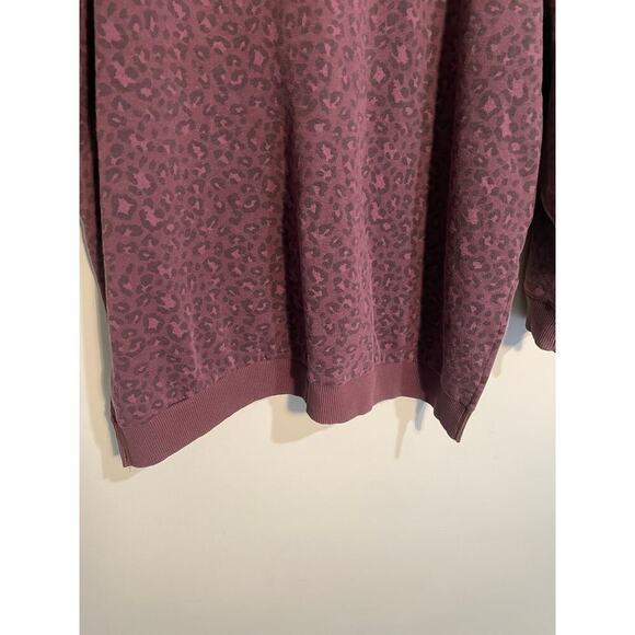 American Eagle Purple Cheetah Ahh-Mazingly Soft Jegging Fit Crew Neck Size M - Picture 6 of 8